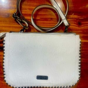 Jessica Simpson white crossbody with studs